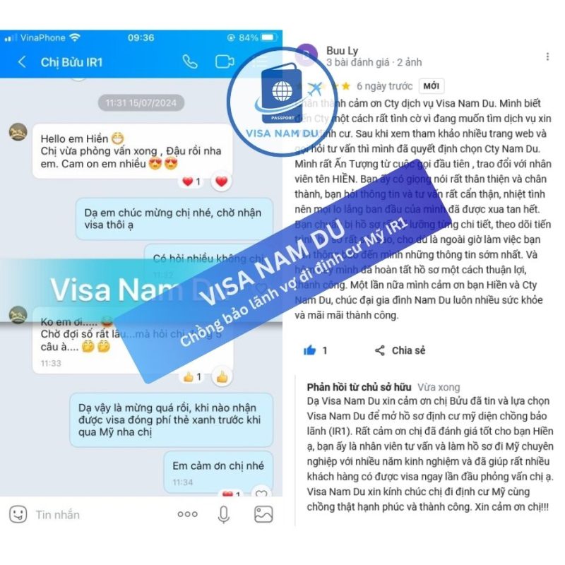 Chồng bảo lãnh vợ đi định cư Mỹ IR1_ chị Bửu