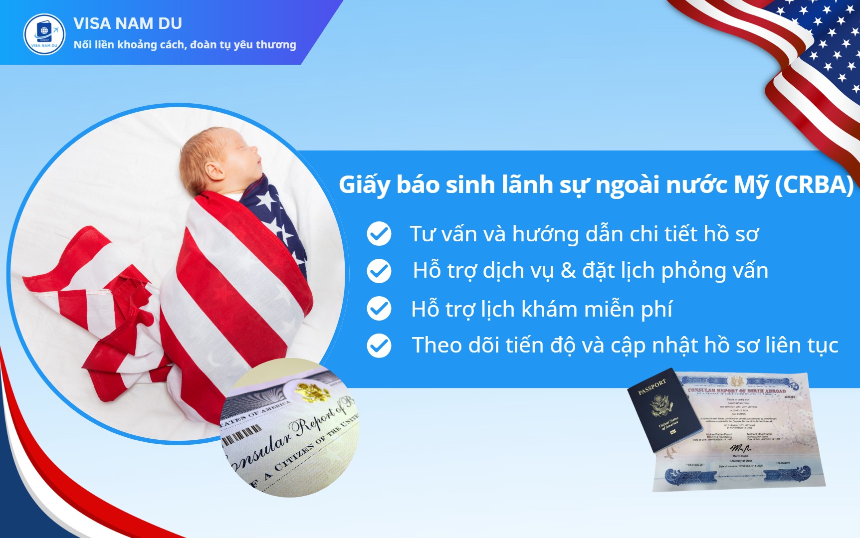 Giấy báo sinh lãnh sự ngoài nước Mỹ (CRBA)